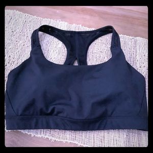 New Athleta Black Sports Bra Med D-DD